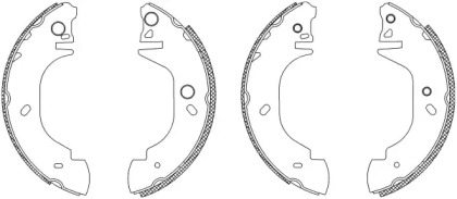 Комлект тормозных накладок HELLA 8DB 355 003-411