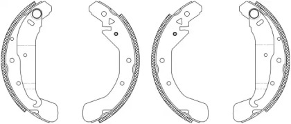 Комлект тормозных накладок HELLA 8DB 355 003-481