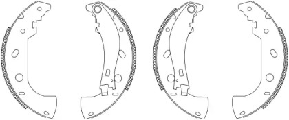 Комлект тормозных накладок HELLA 8DB 355 003-211