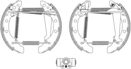 Комлект тормозных накладок HELLA 8DB 355 003-731