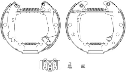 Комлект тормозных накладок HELLA 8DB 355 003-621