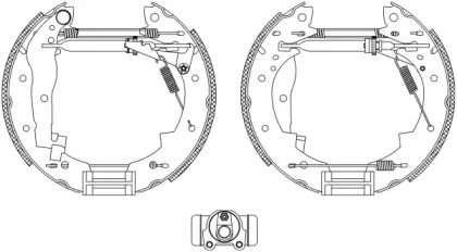 Комлект тормозных накладок HELLA 8DB 355 004-251