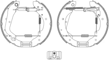 Комлект тормозных накладок HELLA 8DB 355 003-641