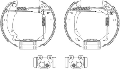 Комлект тормозных накладок HELLA 8DB 355 003-671