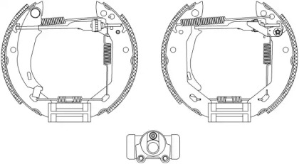 Комлект тормозных накладок HELLA 8DB 355 003-681