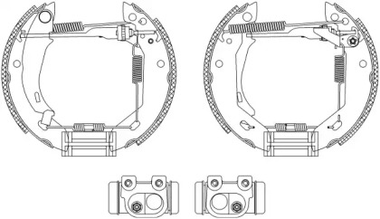 Комлект тормозных накладок HELLA 8DB 355 003-831