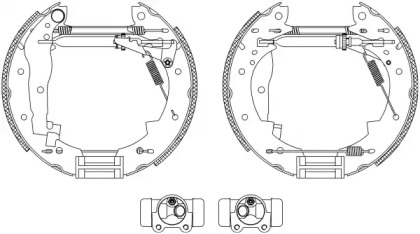 Комлект тормозных накладок HELLA 8DB 355 003-851