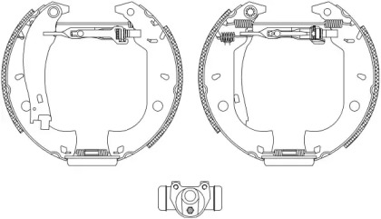 Комлект тормозных накладок HELLA 8DB 355 003-631