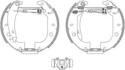 Комлект тормозных накладок HELLA 8DB 355 004-071