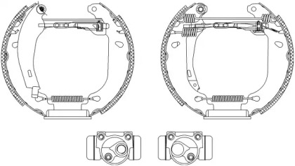 Комлект тормозных накладок HELLA 8DB 355 003-701