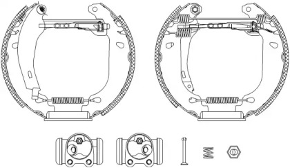 Комлект тормозных накладок HELLA 8DB 355 003-751