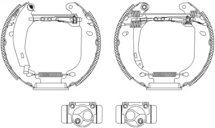 Комлект тормозных накладок HELLA 8DB 355 003-761