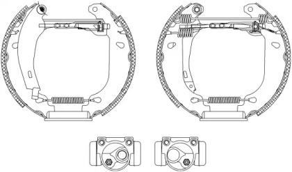 Комлект тормозных накладок HELLA 8DB 355 003-811