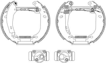 Комлект тормозных накладок HELLA 8DB 355 003-861