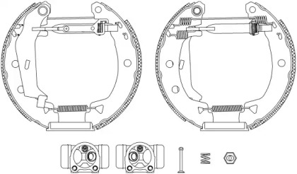 Комлект тормозных накладок HELLA 8DB 355 004-011