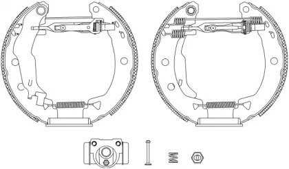 Комлект тормозных накладок HELLA 8DB 355 004-381