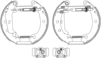 Комлект тормозных накладок HELLA 8DB 355 005-151