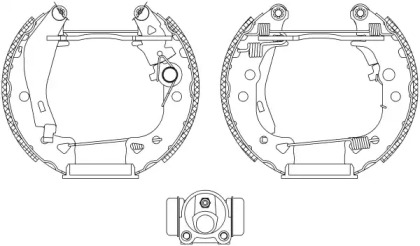 Комлект тормозных накладок HELLA 8DB 355 003-801