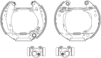 Комлект тормозных накладок HELLA 8DB 355 003-651