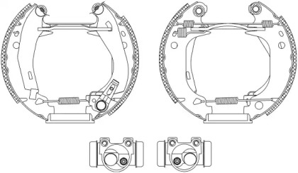 Комлект тормозных накладок HELLA 8DB 355 003-841