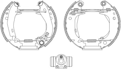 Комлект тормозных накладок HELLA 8DB 355 003-941