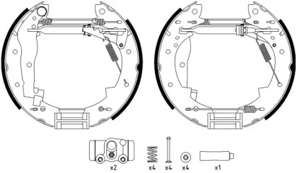 Комлект тормозных накладок HELLA 8DB 355 022-731