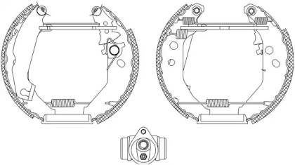 Комлект тормозных накладок HELLA 8DB 355 003-781