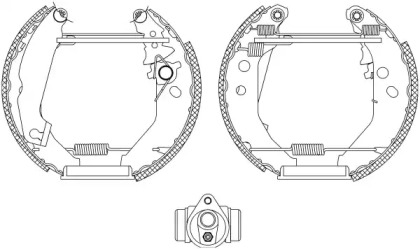 Комлект тормозных накладок HELLA 8DB 355 003-791