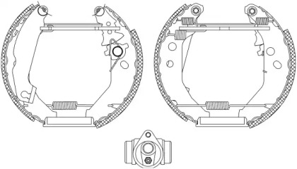 Комлект тормозных накладок HELLA 8DB 355 004-561