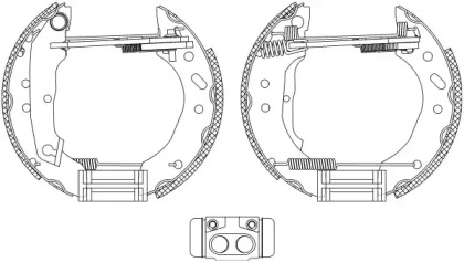 Комлект тормозных накладок HELLA 8DB 355 005-011