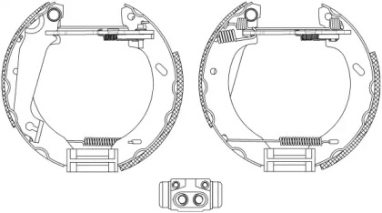 Комлект тормозных накладок HELLA 8DB 355 004-031