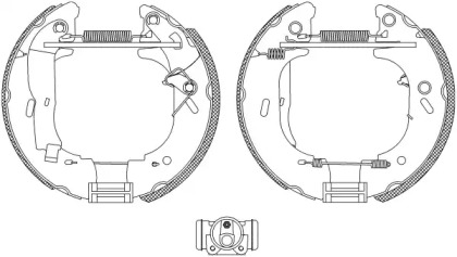 Комлект тормозных накладок HELLA 8DB 355 004-141