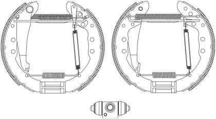 Комлект тормозных накладок HELLA 8DB 355 005-201