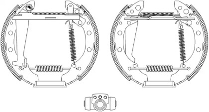 Комлект тормозных накладок HELLA 8DB 355 004-151