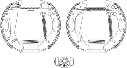 Комлект тормозных накладок HELLA 8DB 355 004-181