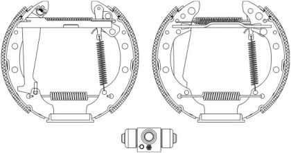 Комлект тормозных накладок HELLA 8DB 355 004-981