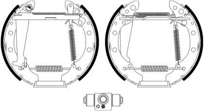 Комлект тормозных накладок HELLA 8DB 355 022-711