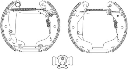 Комлект тормозных накладок HELLA 8DB 355 004-021