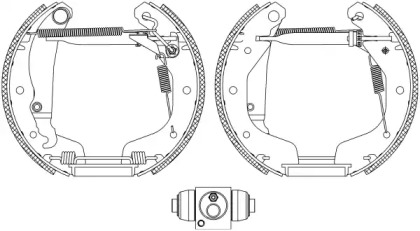 Комлект тормозных накладок HELLA 8DB 355 005-031