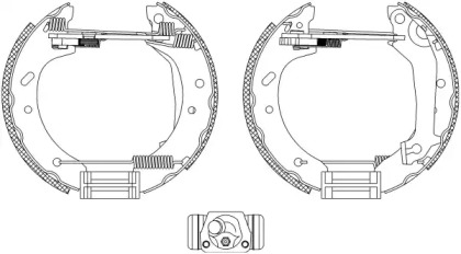 Комлект тормозных накладок HELLA 8DB 355 004-081