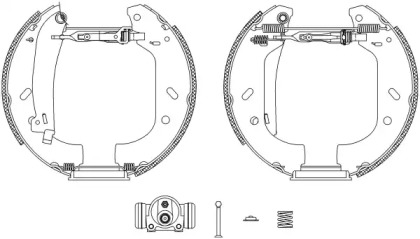 Комлект тормозных накладок HELLA 8DB 355 004-161