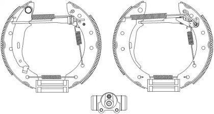 Комлект тормозных накладок HELLA 8DB 355 003-981