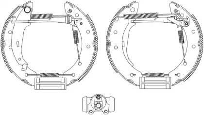 Комлект тормозных накладок HELLA 8DB 355 004-291