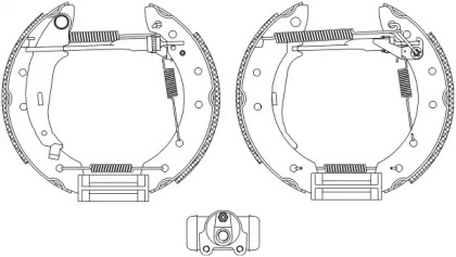 Комлект тормозных накладок HELLA 8DB 355 004-661