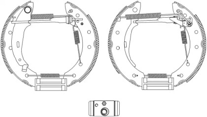 Комлект тормозных накладок HELLA 8DB 355 005-041