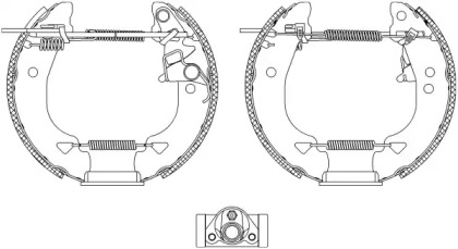 Комлект тормозных накладок HELLA 8DB 355 004-331