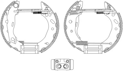 Комлект тормозных накладок HELLA 8DB 355 004-451