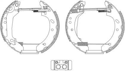 Комлект тормозных накладок HELLA 8DB 355 004-411