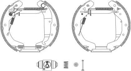 Комлект тормозных накладок HELLA 8DB 355 005-051