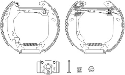 Комлект тормозных накладок HELLA 8DB 355 004-271